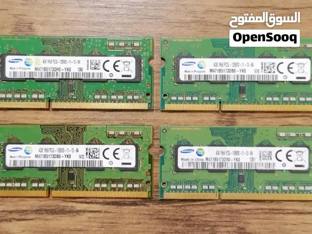 رام Ram Laptop DDR3L - 4.GB / SAMSUNG