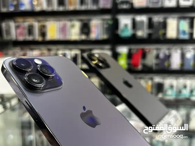 iPhone 14 Pro Max 256GB بطارية 86% تب نضافه مش مفتوح ولا مغير فيه اي اشي متوفر لونين اسود - نهدي
