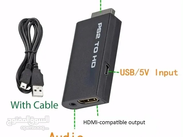 وصلة لتشغيل بلاستيشن 2 عبر منفذ hdmi