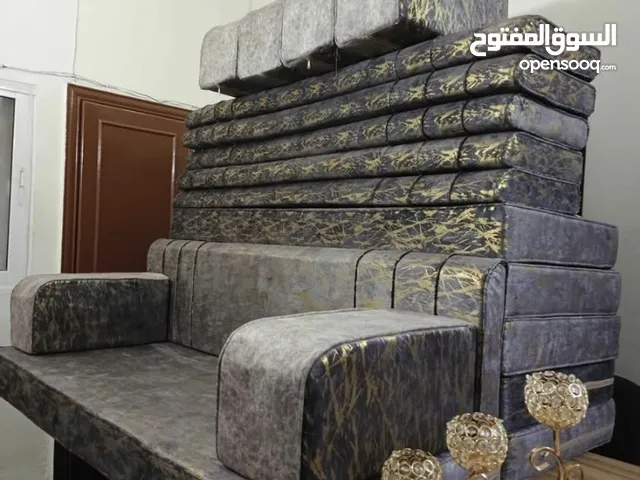 فراش عربي جديد تفصيل 6 فرشات و6 مراكي و6 مساند اسفنج سكني ضغط 14 فقط