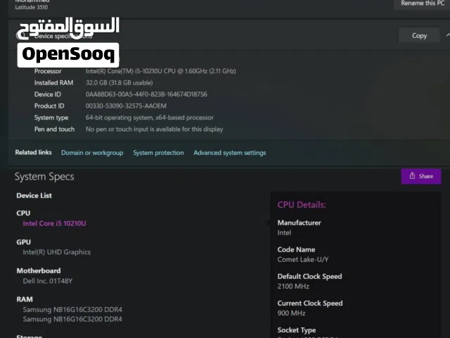 لابتوب ديل 3510