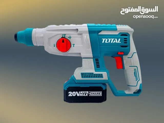 للبيع مثقب رجاج بطارية نوع TOTAL مستعمل بحالة ممتازة دريل شحن نوع توتال SDS