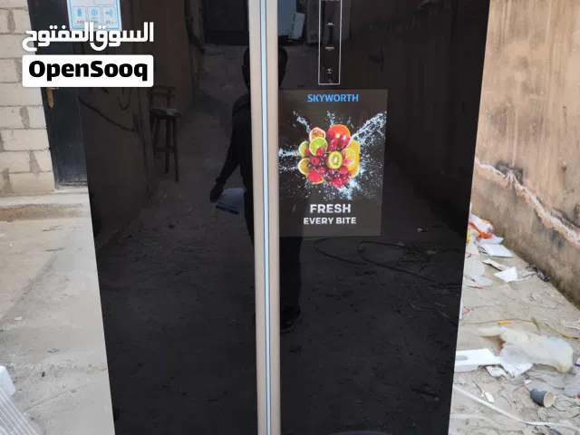 عرض نااار على ثلاجة سكاي وورث 541 لتر سايد باي سايد سوكريت اسود او سلفر ستانلس ستيل