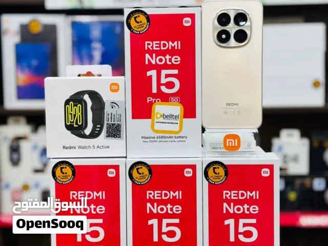 REDMI NOTE 15 PRO 5G 8/256GB شاومي نوت 15 برو 5 جي 256 جيجا 8 رام