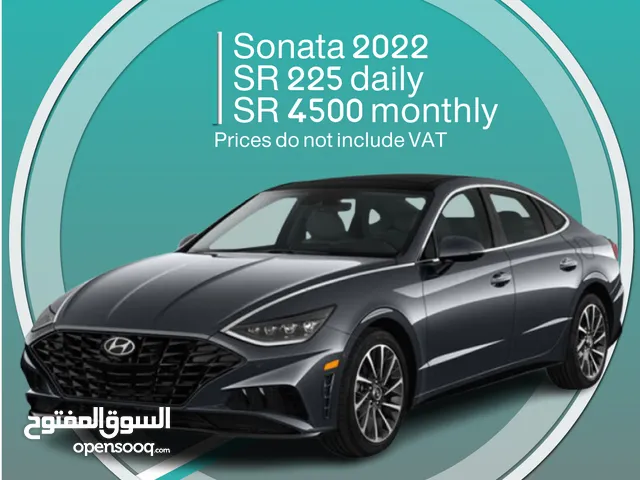 Hyundai Sonata 2022 for rent - Free delivery for monthly rental