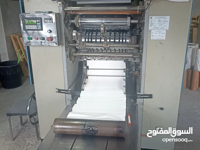 مصنع وماكنة قص محارم 40سم مع ماكنة كوي الظروف ثلاث فاز