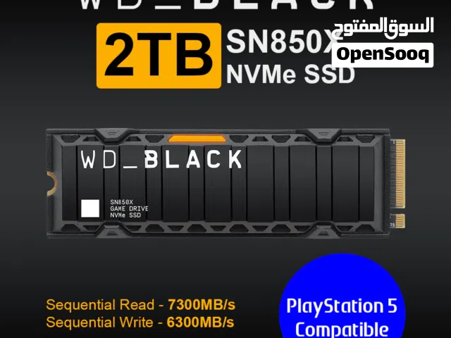 WD_BLACK 2TB SN850X NVMe Internal Gaming SSD Works with PlayStation 5, Gen4 PCIe