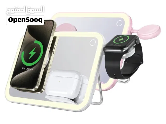 Upgrade your dressing table with a smart 3-in-1 mirror + wireless charger — perfect for daily use,
