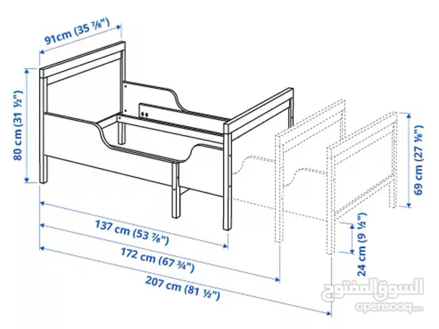 سرير سنجل ايكيا