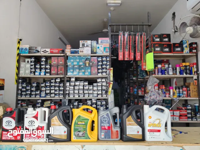 Spare parts shop with stock