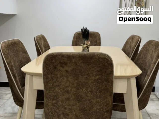طاولة طعام 6 مقاعد تركي
