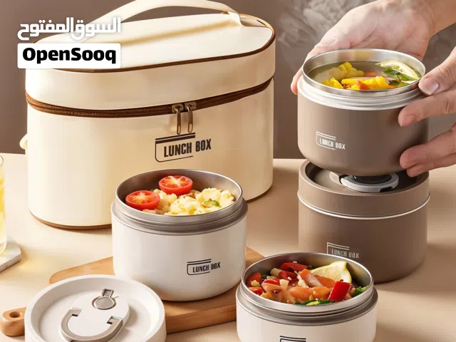 Lunch Box 4 étage avec Sac Isotherme Isolant – حافظة طعام حرارية 4 طبقات قابلة للاستخدام في الميكروو