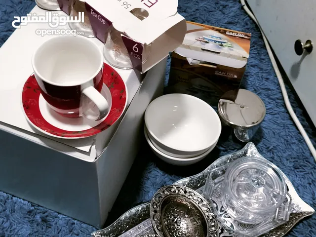 cups and glas كوب وفنجان شاي