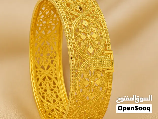 أساور دبي مطلي بالذهب عيار 24 قيراط –  بتصميم عصري شرقي أنيق ومتنوع الاستخدامات