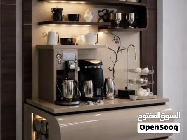 كورنر كوفي تفصيل خشب اتش دي اف عرض 1.60 متر ارتفاع 85 سم عمق 50 سم