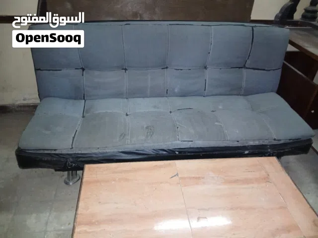 كنبه سرير تنجيد فايبر ف جلد للبيع