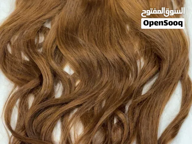 شعر كلبسات كل كلبس في 3 علي قد حجم الراس وممكن تسير لصق او حرز خياطه يدويه طبيعي 100