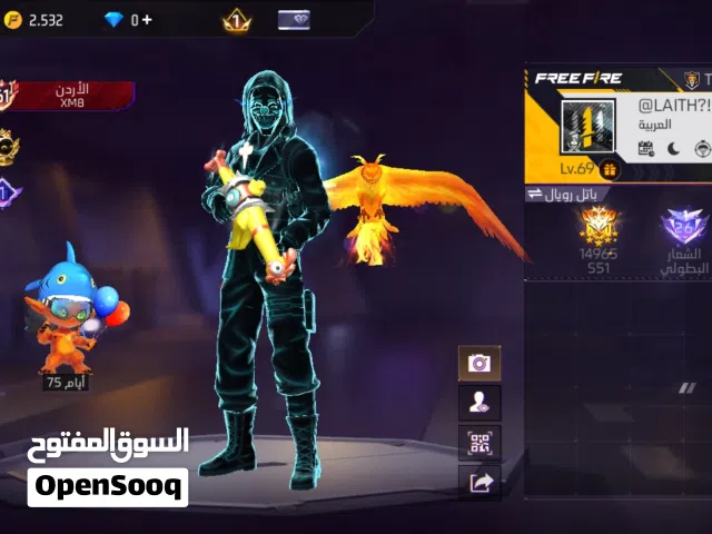 Free Fire Accounts and Characters for Sale in Irbid