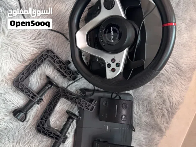 سكان سياره للالعاب الالكترونيه شركه Maxxtech معه كلجات و دواسه و بريك و مسكات للطاوله بدون صندوق