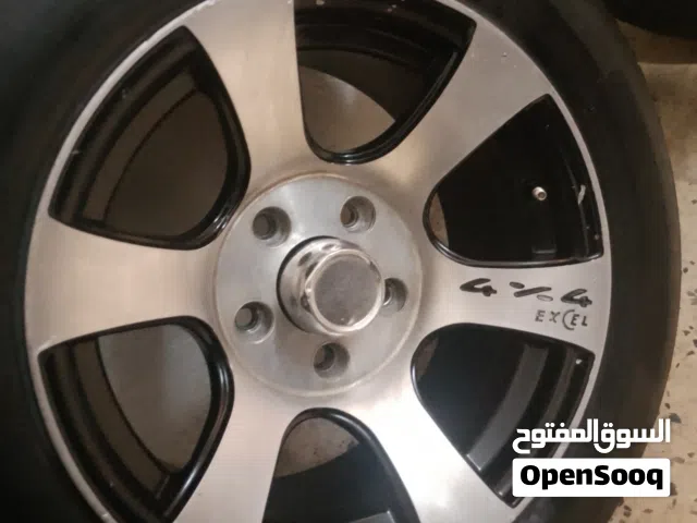 جنط اكسل 6 فراشات اصلي قياس 15 مع كوشوك نص عمر 150 دينار