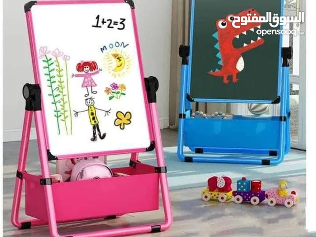 لوح تعليمي للاطفال مزدوج (وجهين) المنتج الاكثر طلبا للاطفال وطلاب المدارس يحتوي على أقلام وطباشير