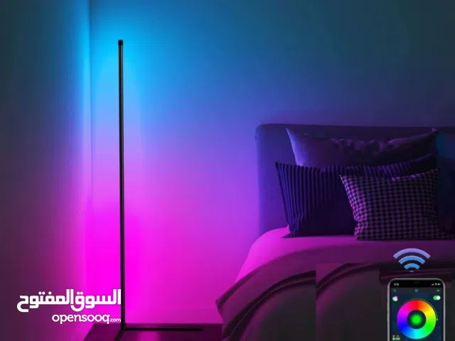 ستاند إضاءة RGB ذكي 1.5 متر – تحكم موبايل + ريموت – Google Home شامل التوصيل داخل عمان