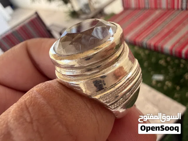 فضه اصلي حجر كوارتز الاصلي وزن خاتم 30جرام تفصيييييل  جديد لم يلبس