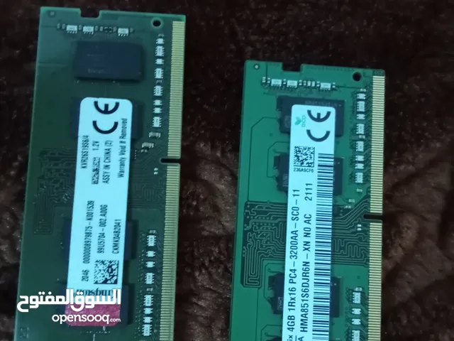 RAM for Laptop DDR4 (4 GB) for sale رام لجهاز اللابتوب ددر4 4 جبجابايت للبيع