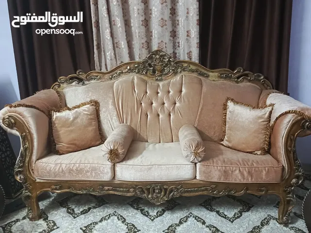 طقم كنب بحال الوكالة خشب زان ثقيل