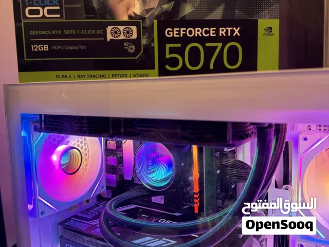 كرت شاشة RTX5070 من نوع GALAX شركة قوية وتبريد جدا قوي واداء نار اسمتعمال 4 ايام فقط