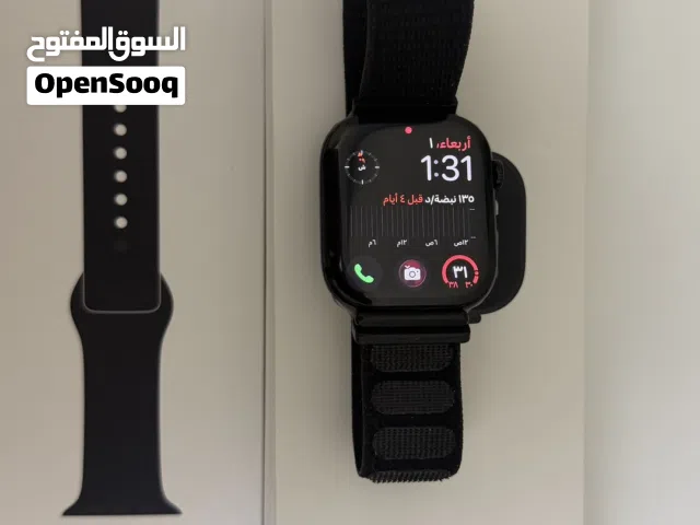 Series 10 GPS 46mm Jet Black Aluminium Black Sport Band M/L ساعة ابل ووتش مستعمله بحالة ممتازه