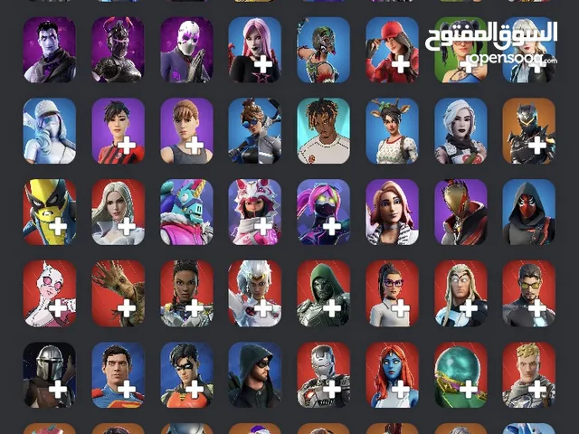حساب فورت نايت + لعبة ارك + مكتبة العاب ضخمة