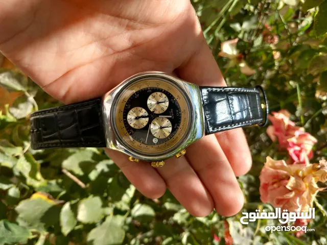 Swatch Irony Gold and Black بسعر مميز جدا شبه وكالة