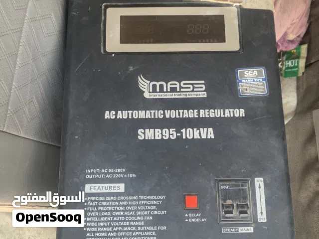 للبيع: منظم جهد (ستابلایزر) MASS بقوة 10kVA - مستعمل نظيف في عدن