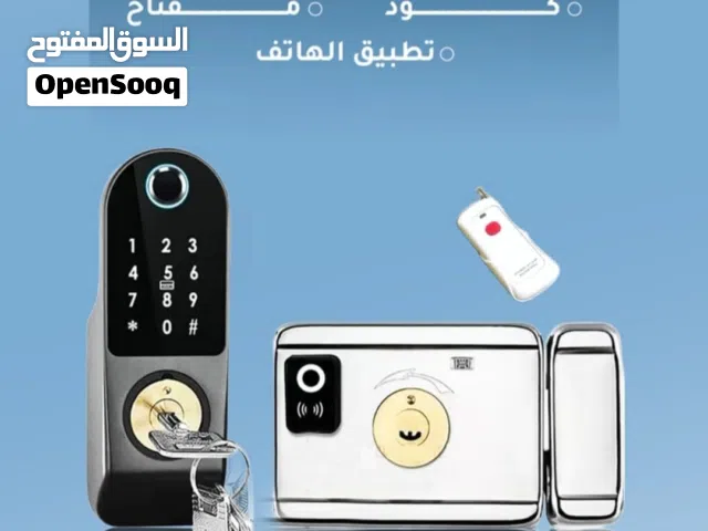 باب قفل حديد/ خشب ذكي خارجي