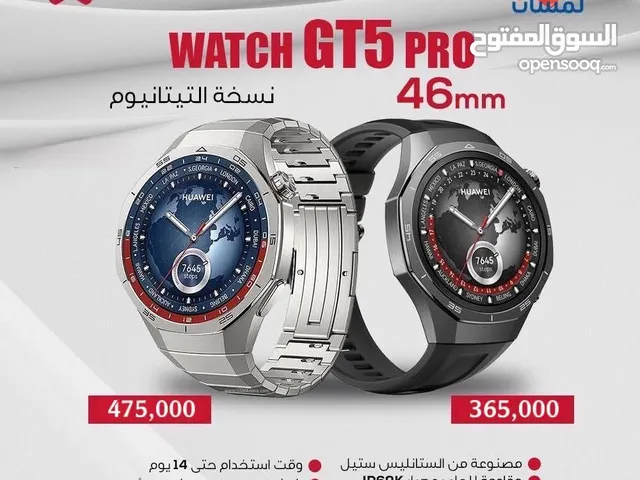 ساعة هواوي GT 5 برو تيتانيوم اعلى فئة مستعمل جدا نظيفة