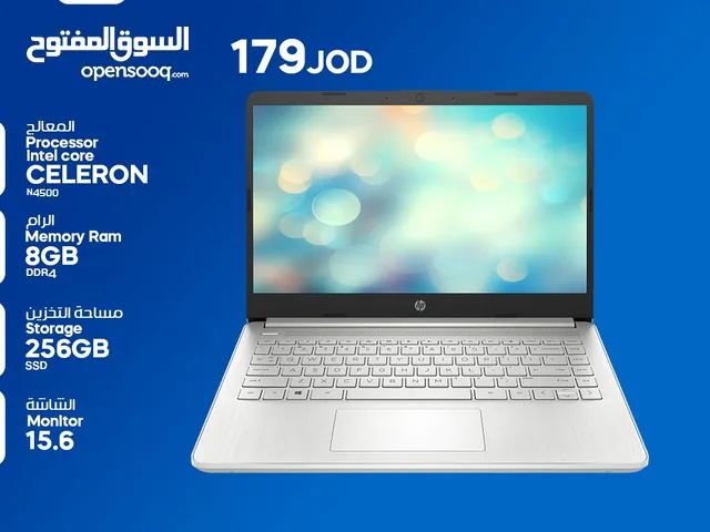 HP LAPTOP INTEL N4120 NEW 8GB 256GB SSD لابتوب اتش بي 2025 سيليرون مع هدية مميزة