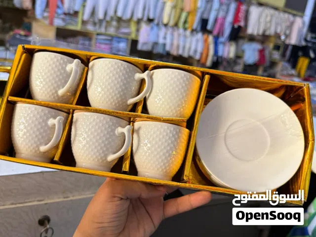 الجديد والراقي اكواب اي مع سيسر 6كوب مع 6سياسر سراميك كسر