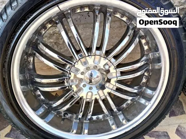 جنط قياس 20  كروم 6 براغي مع كوشوك نص عمر