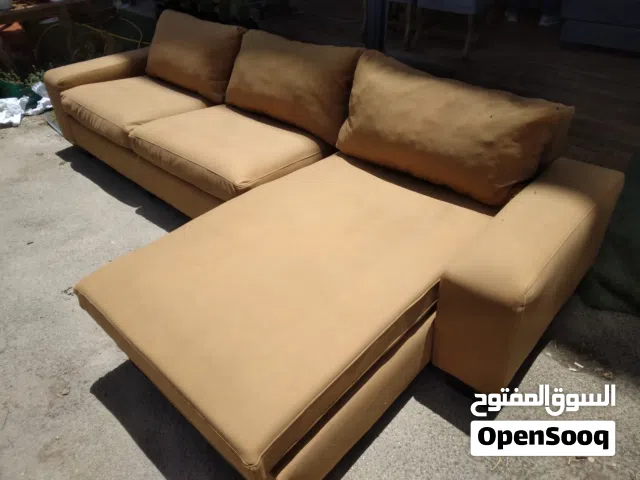 طقم كورنر كنب زاوية مجدد عدد 2 تنجيد فاخر خشب متين بحالة جديدة للبيع بسعر حرق