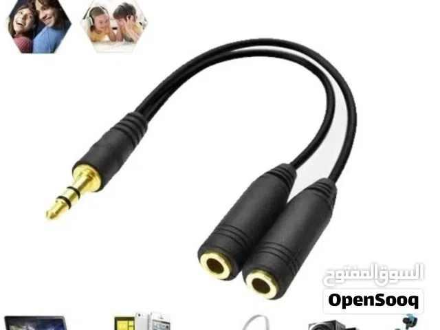 Audio Aux Cable Male to 2x Female Stereo Extension Headphone Splitter Cord 3.5mm