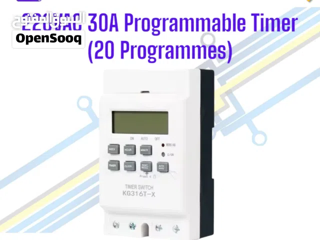 220VAC 30A Programmable Timer - 20 Programmes
