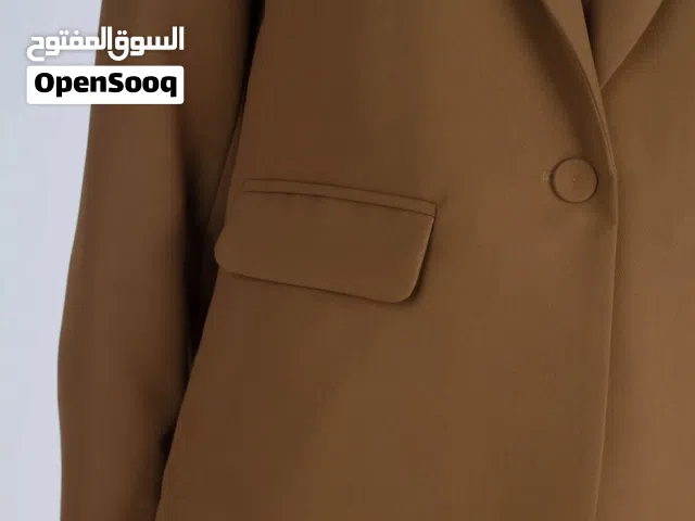 سترة كجول قياس L_XL لونها جوزي قهوائي كوالتي عالي