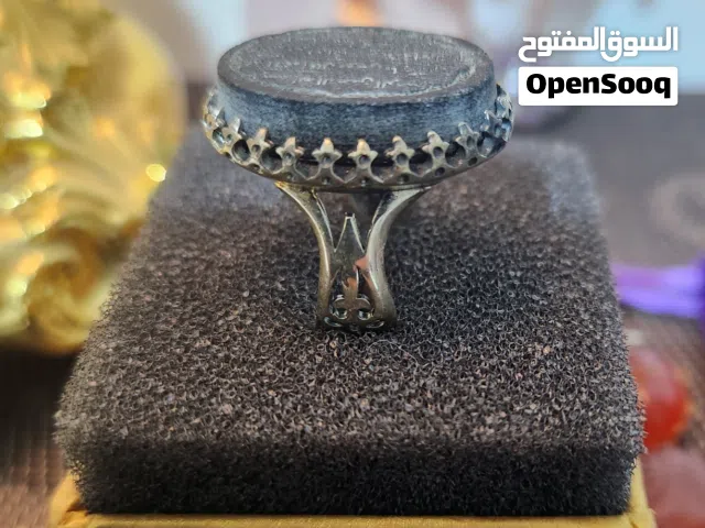 خواتم قديمة فضة 925 أحجار طبيعية