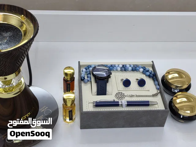 باكج هدايا فاخر مدخن كهربائي Crown + بوكس رجالي + دخون وزيوت