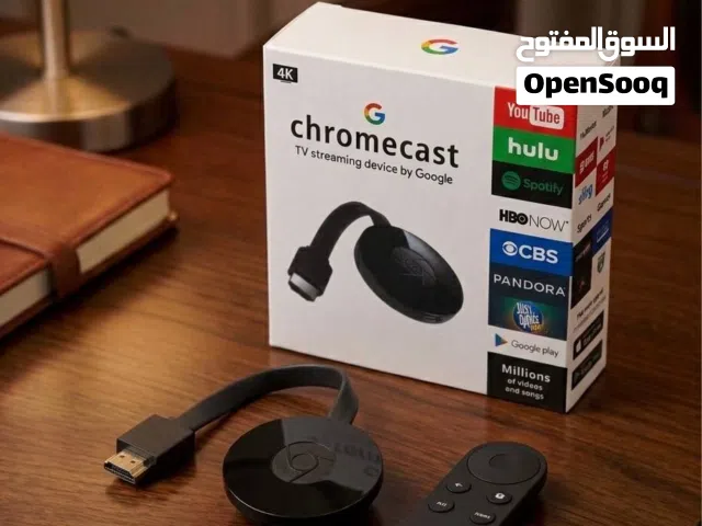 حوّل تلفزيونك العادي إلى تلفزيون ذكي مع جهاز Google Chromecast يوجد خدمه توصيل لجميع مدن ليبيا •••••