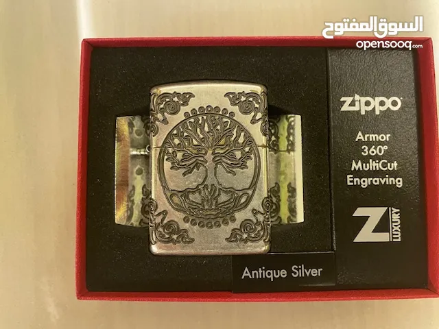 Zippo Lighter - Armor Tree of Life Antique Silver