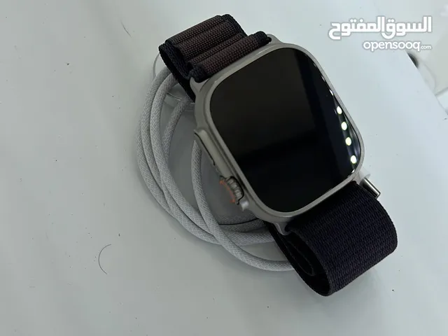 Apple watch ultra 2 no actine 49mm جديدة مش مشغلة مع كستك اصلي وشاحن اصلي