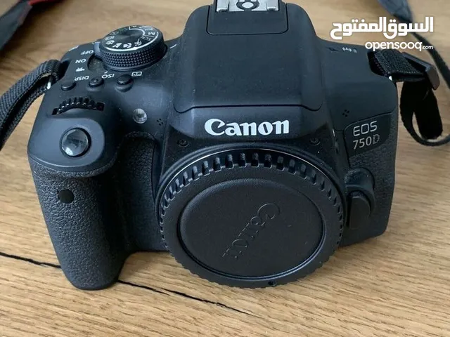 Canon 750D بحالة الوكالة مع كرتونتها