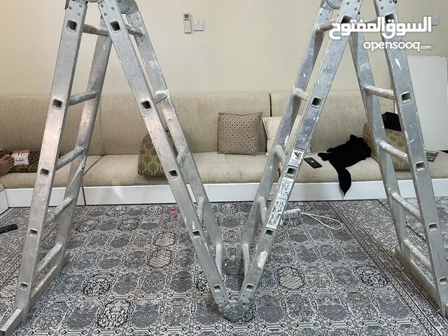 سلم 6 المنيوم نوعيه ممتازه 6 متر مستعمل نظيف